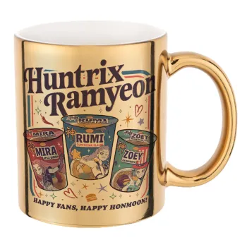 Ramyeon Huntrix, Mug ceramic, gold mirror, 330ml