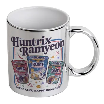 Ramyeon Huntrix, Κούπα κεραμική, ασημένια καθρέπτης, 330ml
