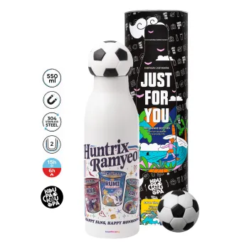 Ramyeon Huntrix, Soccer Metal mug thermos, double wall, 550ml