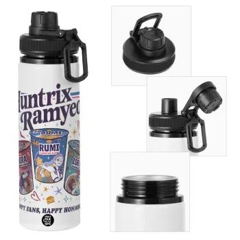 Ramyeon Huntrix, Metal water bottle with safety cap, aluminum 850ml