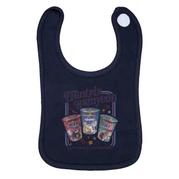 Ramyeon Huntrix, Σαλιάρα με Σκρατς 100% Organic Cotton Μπλε (0-18 months)