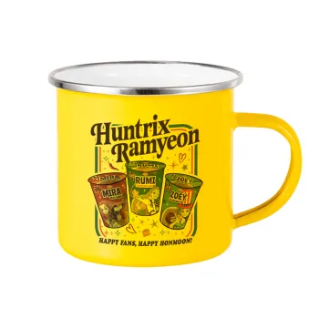 Ramyeon Huntrix, Κούπα Μεταλλική εμαγιέ Κίτρινη 360ml