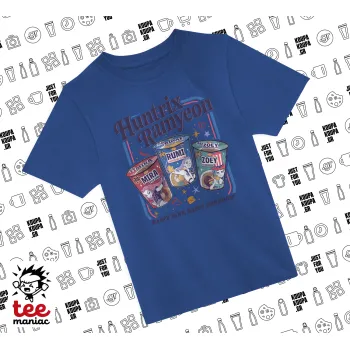 Ramyeon Huntrix, Παιδικό T-Shirt ΜΠΛΕ από 100% βαμβάκι, για κάθε μέρα. Vegan & OEKO-TEX πιστοποιημένο.