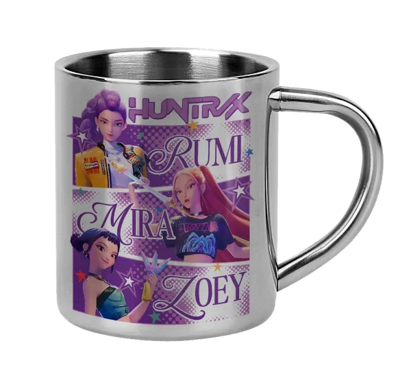 Huntrix Rumi Mira Zoey — Mug Stainless steel double wall 300ml