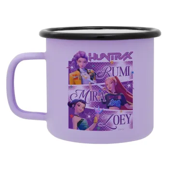 Huntrix Rumi Mira Zoey, Κούπα Μεταλλική εμαγιέ ΜΑΤ Light Pastel Purple 360ml