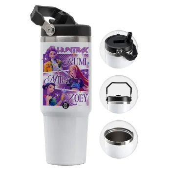 Huntrix Rumi Mira Zoey, Θερμός Ανοξείδωτο 30oz με χερούλι