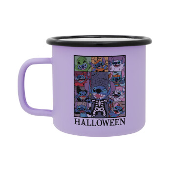 Stitch Halloween, Κούπα Μεταλλική εμαγιέ ΜΑΤ Light Pastel Purple 360ml