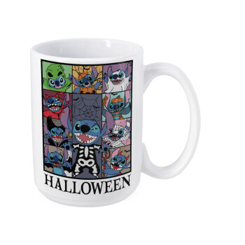 Stitch Halloween, Κούπα Mega, κεραμική, 450ml