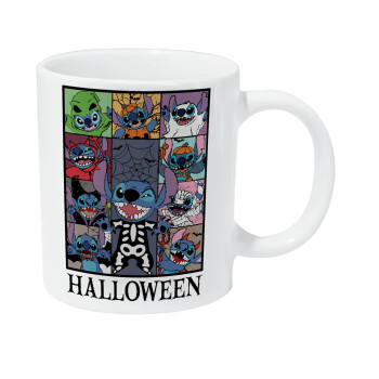 Stitch Halloween, Κούπα Giga, κεραμική, 590ml