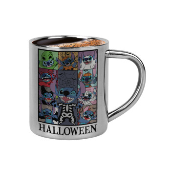Stitch Halloween, Double-wall metal cup for espresso (220ml)