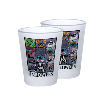 Stitch Halloween, Σφηνοπότηρα γυάλινα 45ml του πάγου (2 τεμάχια)