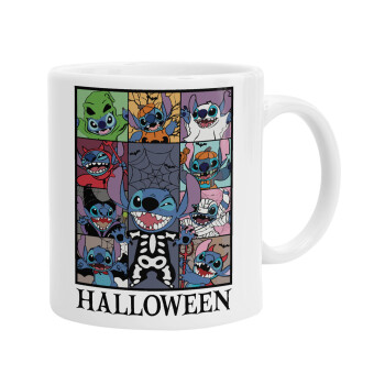 Stitch Halloween, Ceramic coffee mug, 330ml