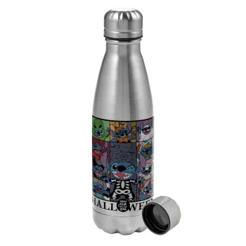 Stitch Halloween, Μεταλλικό παγούρι νερού, ανοξείδωτο ατσάλι, 750ml