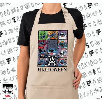 Stitch Halloween, Ποδιά μακριά Σεφ ολόσωμη με τσέπες SAND (ΕΝΗΛΙΚΩΝ)