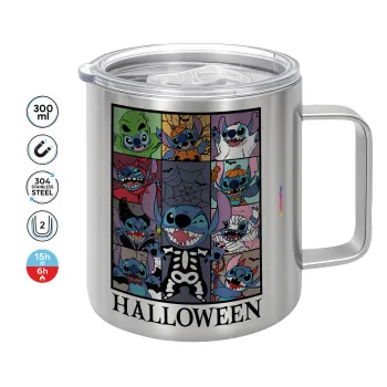 Stitch Halloween, Mug Stainless steel double wall 300ml