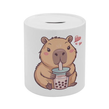 Capybara Bubble Tea, Κουμπαράς πορσελάνης με τάπα