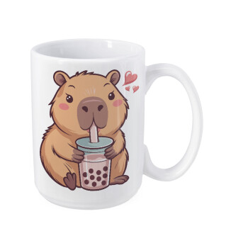 Capybara Bubble Tea, Κούπα Mega, κεραμική, 450ml