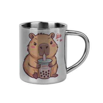 Capybara Bubble Tea, Mug Stainless steel double wall 300ml