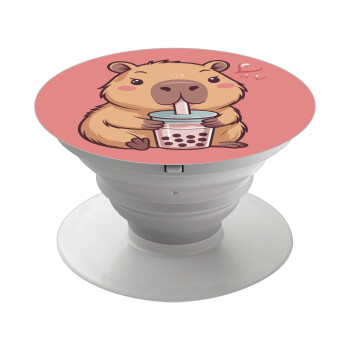 Capybara Bubble Tea, Phone Holders Stand  Λευκό Βάση Στήριξης Κινητού στο Χέρι