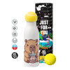 Tennis ball Metal mug thermos White, double wall, 550ml