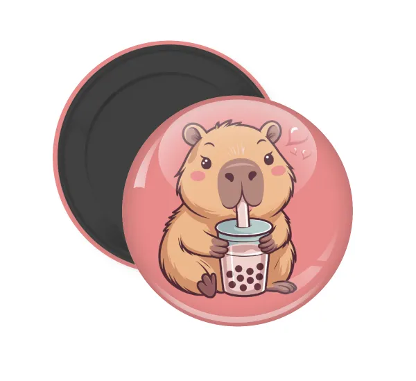 Capybara Bubble Tea — (5cm)