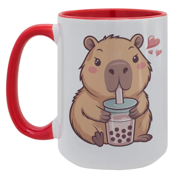 Capybara Bubble Tea — Mega 15oz Κόκκινη