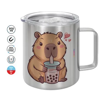 Capybara Bubble Tea, Κούπα Ανοξείδωτη διπλού τοιχώματος 300ml