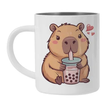 Capybara Bubble Tea, Κούπα Ανοξείδωτη διπλού τοιχώματος 300ml