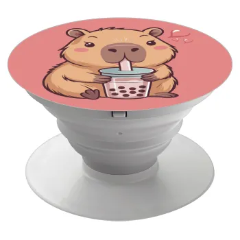 Capybara Bubble Tea, Phone Holders Stand  Λευκό Βάση Στήριξης Κινητού στο Χέρι