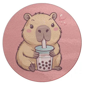 Capybara Bubble Tea, Επιφάνεια κοπής γυάλινη στρογγυλή (30cm)