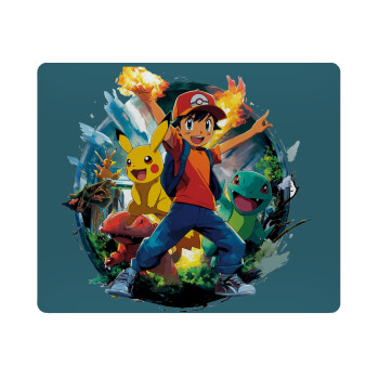 Ash Ketchum & Pikachu, Mousepad ορθογώνιο 23x19cm