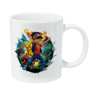 Ash Ketchum & Pikachu, Κούπα Giga, κεραμική, 590ml