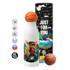 Bascetball Metal mug thermos, double wall, 550ml