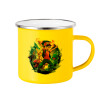 Yellow Enamel Metallic Cup 360ml