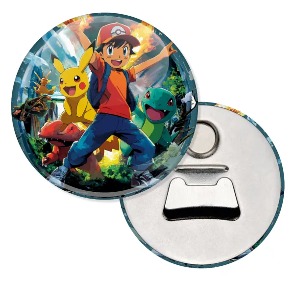 Ash Ketchum & Pikachu — Μαγνητάκι & Ανοιχτήρι (5.9cm)