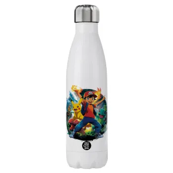 Ash Ketchum & Pikachu, Stainless steel, double-walled, 750ml