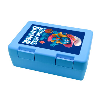 The Smurfs, Children's cookie container LIGHT BLUE 185x128x65mm (BPA free plastic)