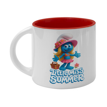 The Smurfs, Κούπα κεραμική 400ml Λευκή/Κόκκινη