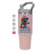 ΡΟΖ χρώματος Θερμός Ανοξείδωτο 890ml (30oz) με χερούλι