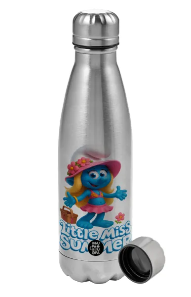 The Smurfs — Μεταλλικό παγούρι νερού, ανοξείδωτο ατσάλι, 750ml