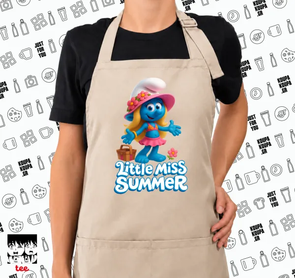 The Smurfs — SAND Ποδιά μαγειρικής μακριά Σεφ ολόσωμη με τσέπες (ΕΝΗΛΙΚΩΝ, SAND, ONE SIZE)