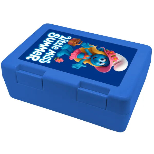 The Smurfs — Παιδικό δοχείο κολατσιού ΜΠΛΕ 185x128x65mm (BPA free πλαστικό)