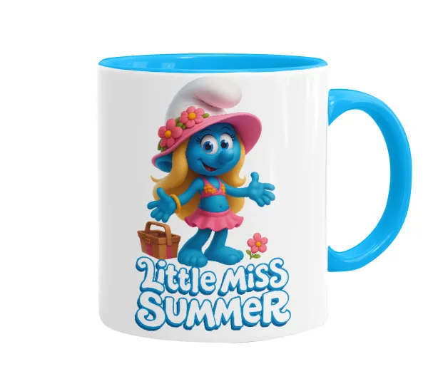The Smurfs — Κούπα χρωματιστή γαλάζια, κεραμική, 330ml