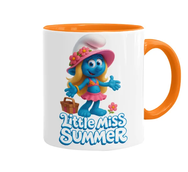 The Smurfs — Κούπα χρωματιστή πορτοκαλί, κεραμική, 330ml