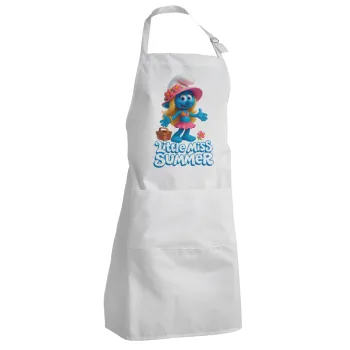 The Smurfs, Ποδιά Σεφ Ολόσωμη Ενήλικων (με ρυθμιστικά και 2 τσέπες)