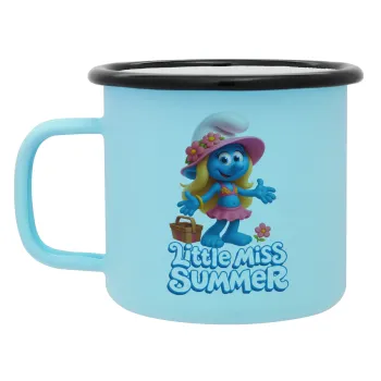 The Smurfs, Κούπα Μεταλλική εμαγιέ ΜΑΤ σιέλ 360ml