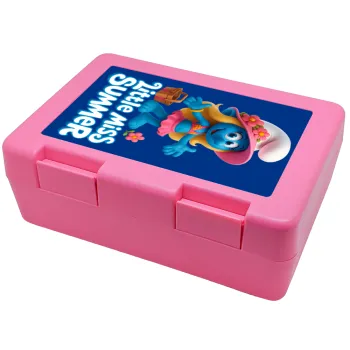 The Smurfs, Παιδικό δοχείο κολατσιού ΡΟΖ 185x128x65mm (BPA free πλαστικό)