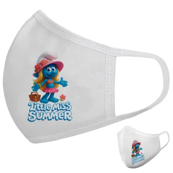 The Smurfs, Μάσκα υφασμάτινη υψηλής άνεσης παιδική (Δώρο πλαστική θήκη)