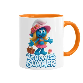 The Smurfs, Κούπα χρωματιστή πορτοκαλί, κεραμική, 330ml