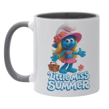 The Smurfs, Κούπα χρωματιστή γκρι, κεραμική, 330ml